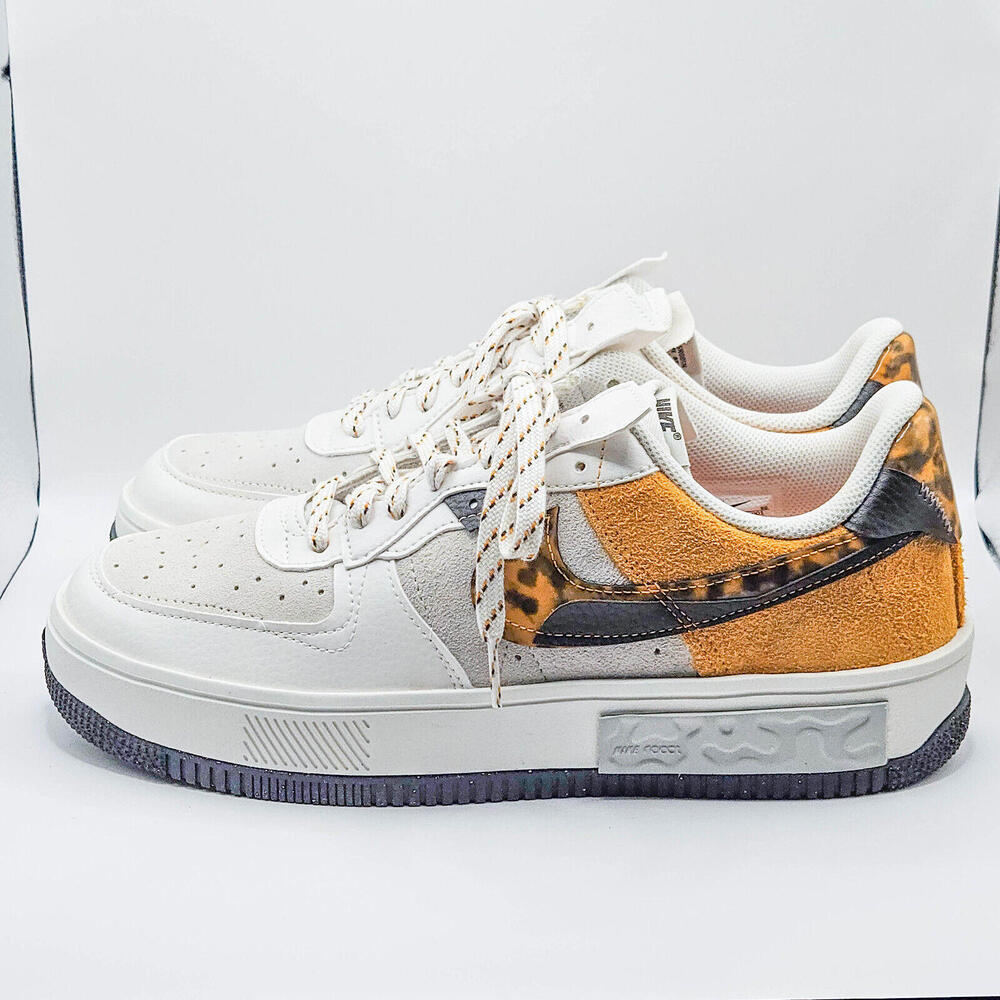 Nike Women's White, Orange & Black Low-Top Athletic Sneakers